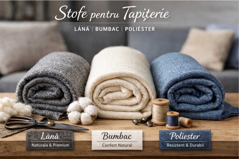 Stofe pentru tapițerie: care sunt diferențele dintre lână, bumbac și poliester?