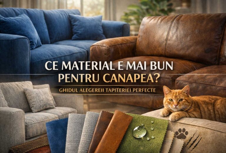Ce material e mai bun pentru canapea? Ghid complet pentru alegerea tapițeriei perfecte